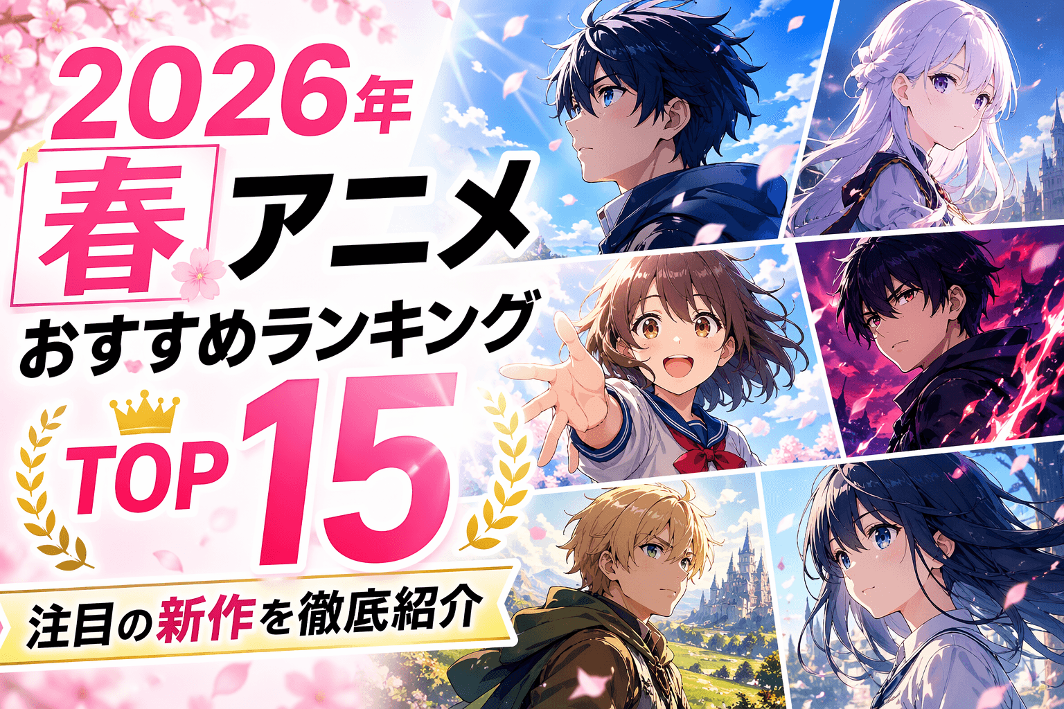 2026年春アニメおすすめランキングTOP15|注目の新作を徹底紹介
